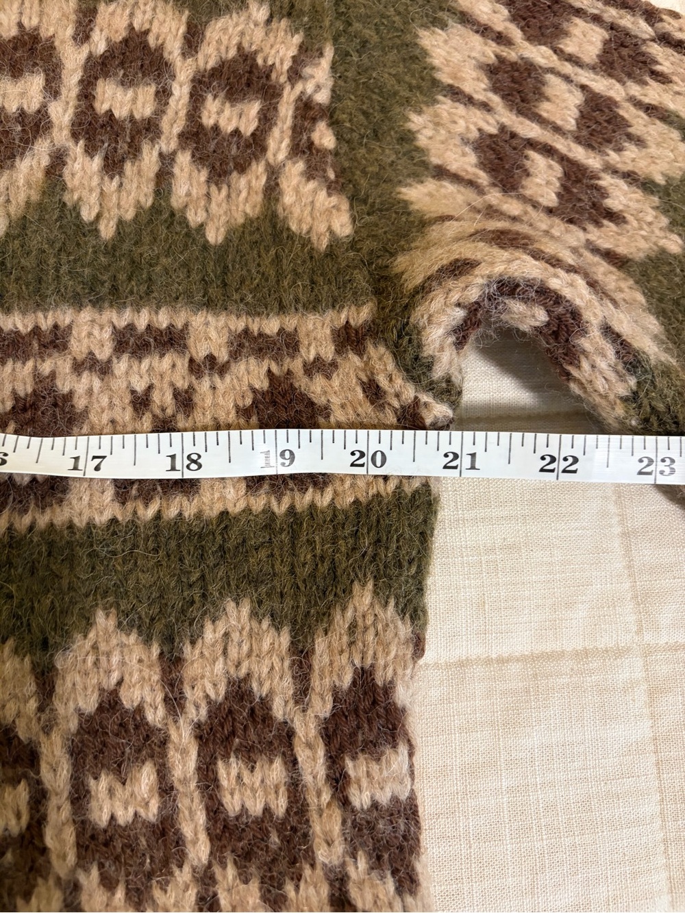 Sezane x Baziszt Thomas cardigan jumper sweater size Large olive green beige - Picture 7 of 9